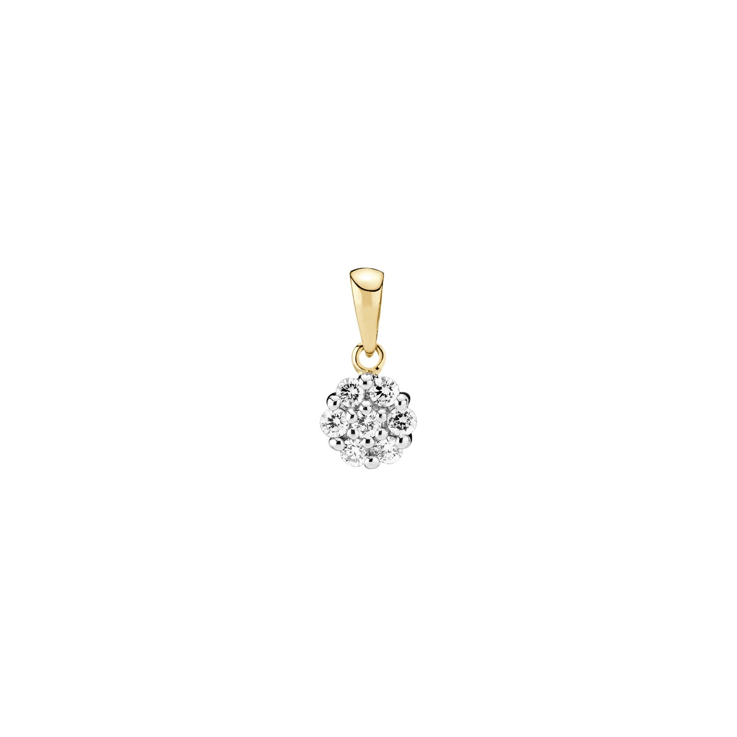 14 kt. guldvedhæng 7x0,036 CT
