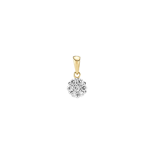 14 kt. guldvedhæng 7x0,036 CT