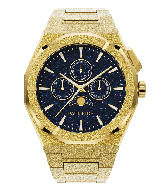 Moonphase Frosted Star Dust II Gold