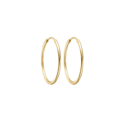 14 kt. guld creol. Mål 1,4 x 40 mm.