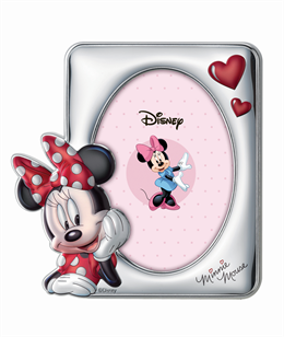 Disney Minnie fotoramme, Minnie i rød kjole - Mål: 13 x 18 cm.
