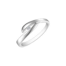 Sølv ring rhodineret øje