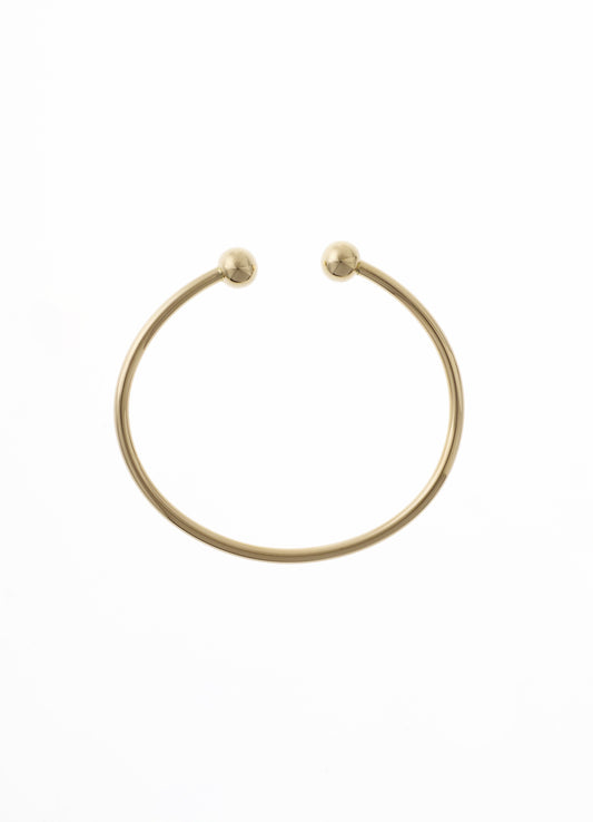 14 kt. guld armring med 8mm kugle
