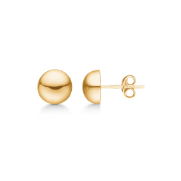 8 kt. guld ørestikker 10 mm halvkugle.