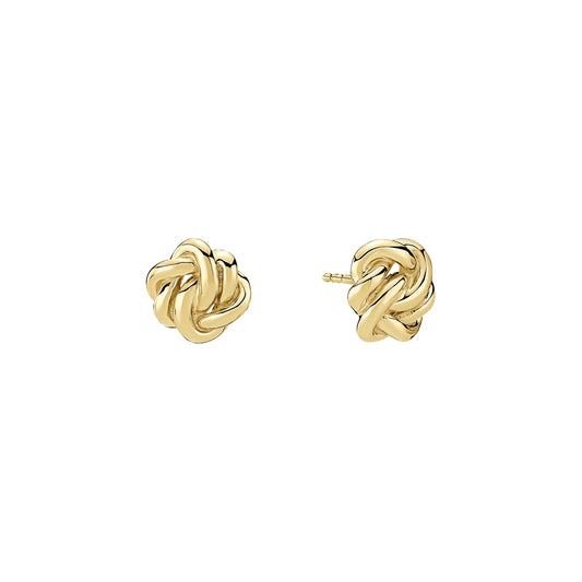 8 kt. guld ørestikkr  knude 9x8 mm