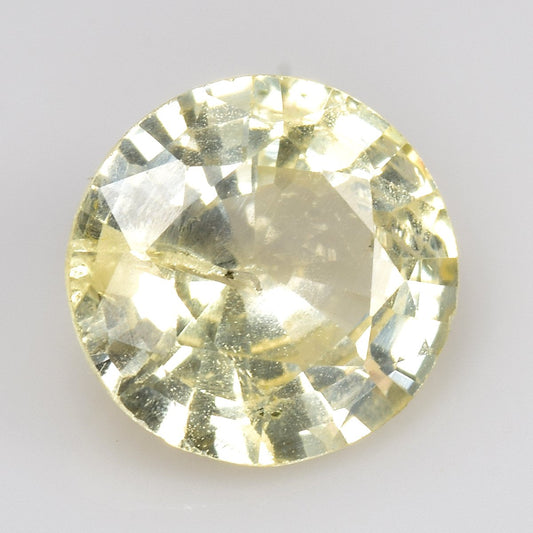 Gulsafir, rund, 1.04 ct