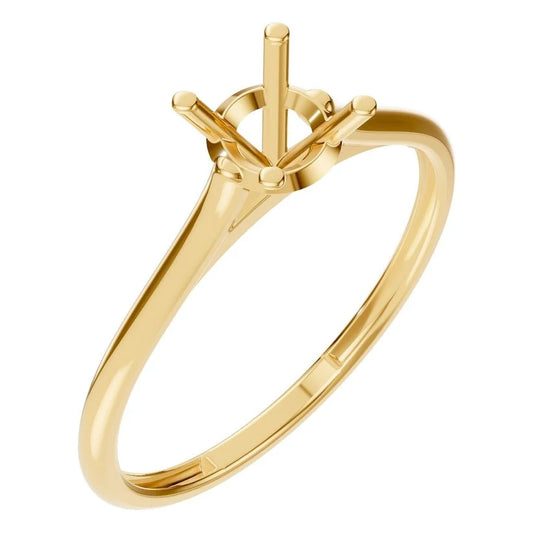 Ringskinne - 18K Yellow Solitaire Ring Mounting