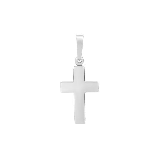 Lille sølvvedhæng kors 15x10 mm