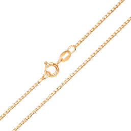 Sølvforgyldt, venezia 1,20 mm - L 38 cm til 80 cm