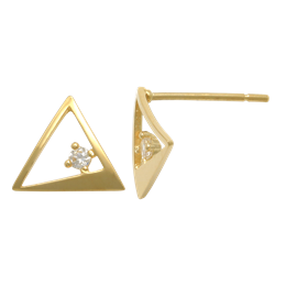 14 kt. guld ørestikker trekant