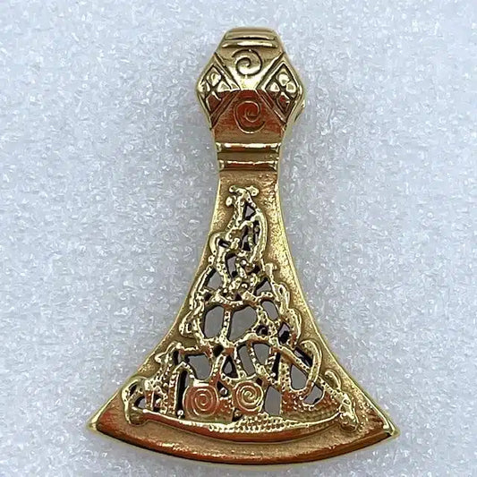 Museumsmykke, Thors Hammer, Ædelstål m. 18 kt guld