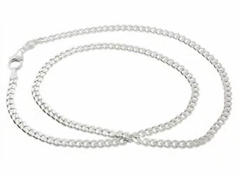 Panser kæde, sølv - 3.3 mm.