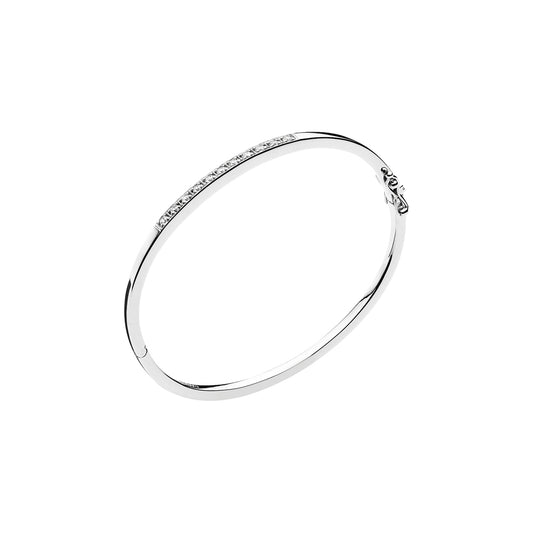 Sølv armring med zirkonia 11x2mm