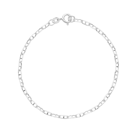 Sølv armbånd marina 18,5 cm