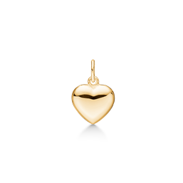 8 kt. guld vedhæng hjerte. Mål: 8,5 x 8 mm.