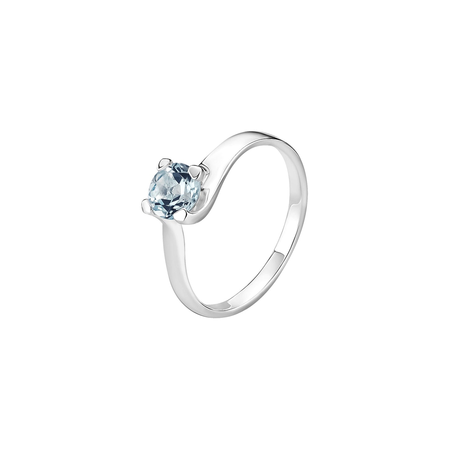 Sølvring med topaz