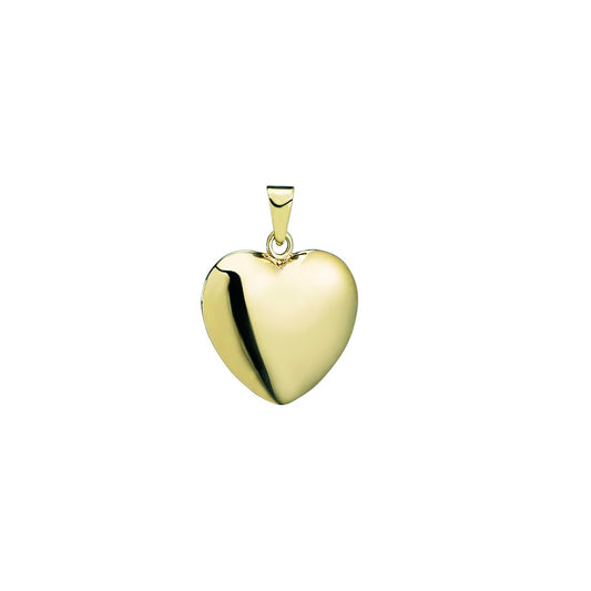14 kt. guldvedhæng hjerte 14x16 mm