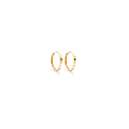 8 kt. guld knækcreol kantet. Mål: 2,2 x 10 mm.