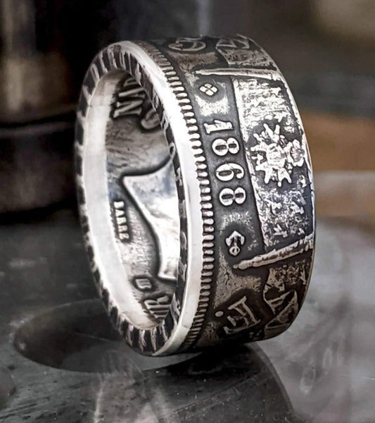 FRANKRING, Napoleon III, 5 franc mønt, 1868.