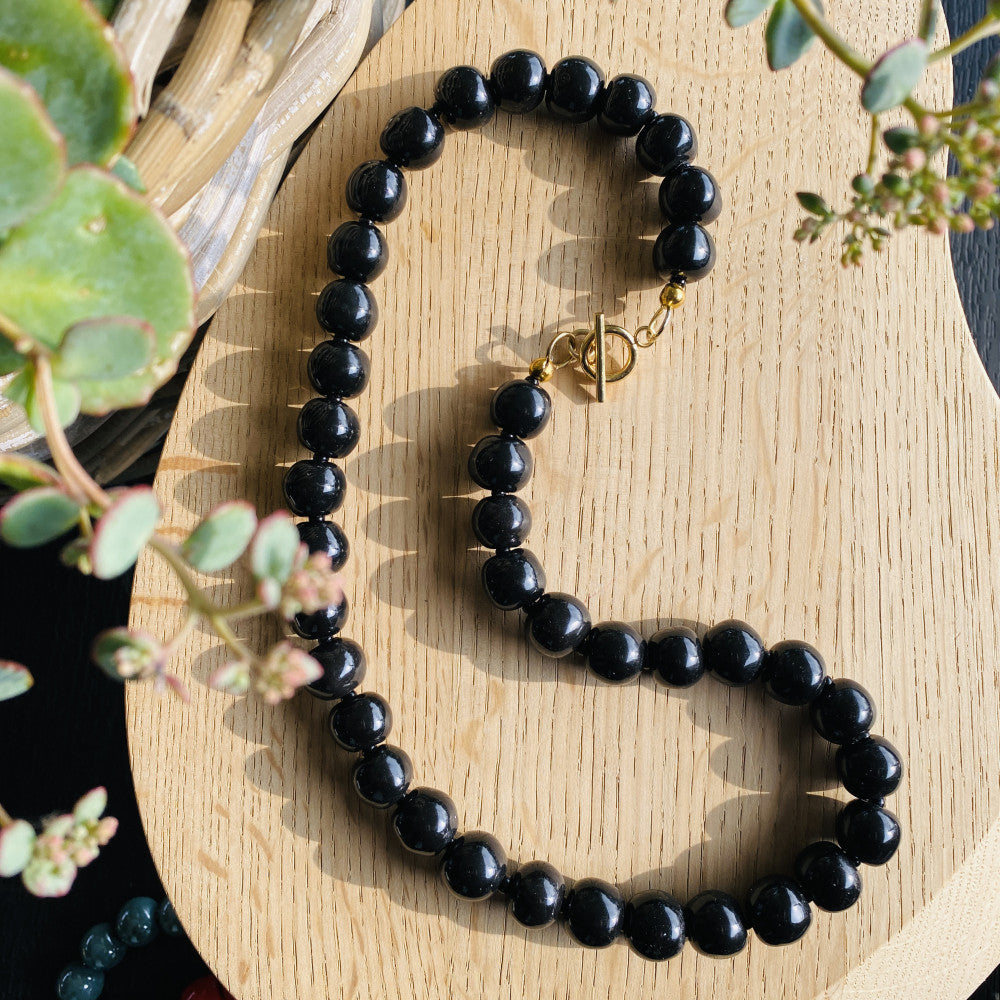 Elegance perlekæde - Black