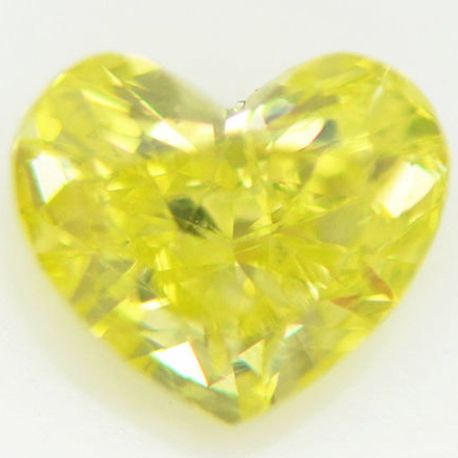 Heart Diamond, 1.02 ct - Fancy Intense Yellow Color