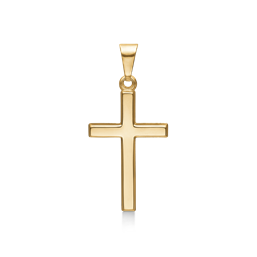 14 kt. guld vedhæng kors. Mål: 13 x 21 mm.