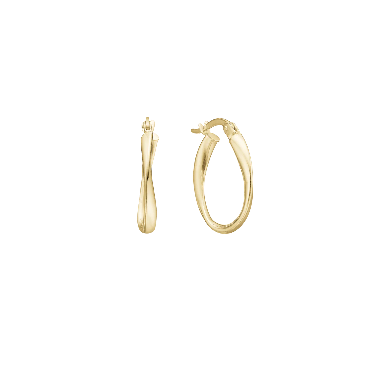 Creoler 8 Karat Guld 20 x 15 mm