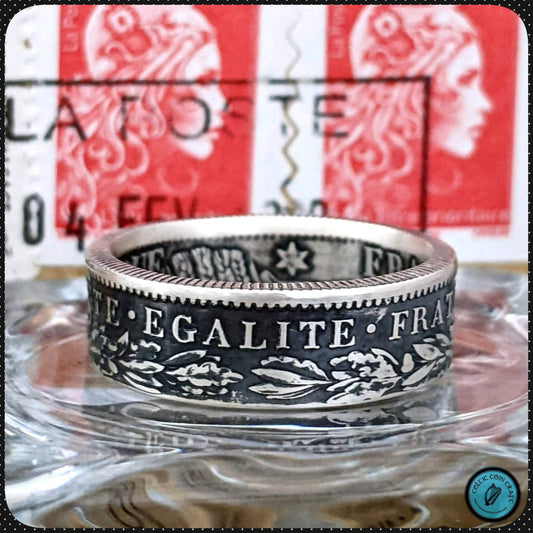 FRANSK. Nationalring fra 1870-1895. "Liberté, Egalité, Fraternité"
