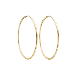 14 kt. guld tynd creol 50 mm. 1,4 mm.