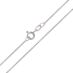 Sølvkæde Venezia 1,2 mm - L 38 cm til 80 cm.