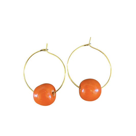 Unika øreringe - Orange C
