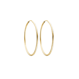 8 kt. guld ørestikker tynd creol 45 mm. Mål 1,4 x 45 mm.