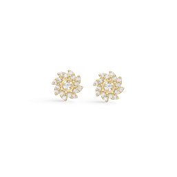 14 kt. guld ørestikker blomst