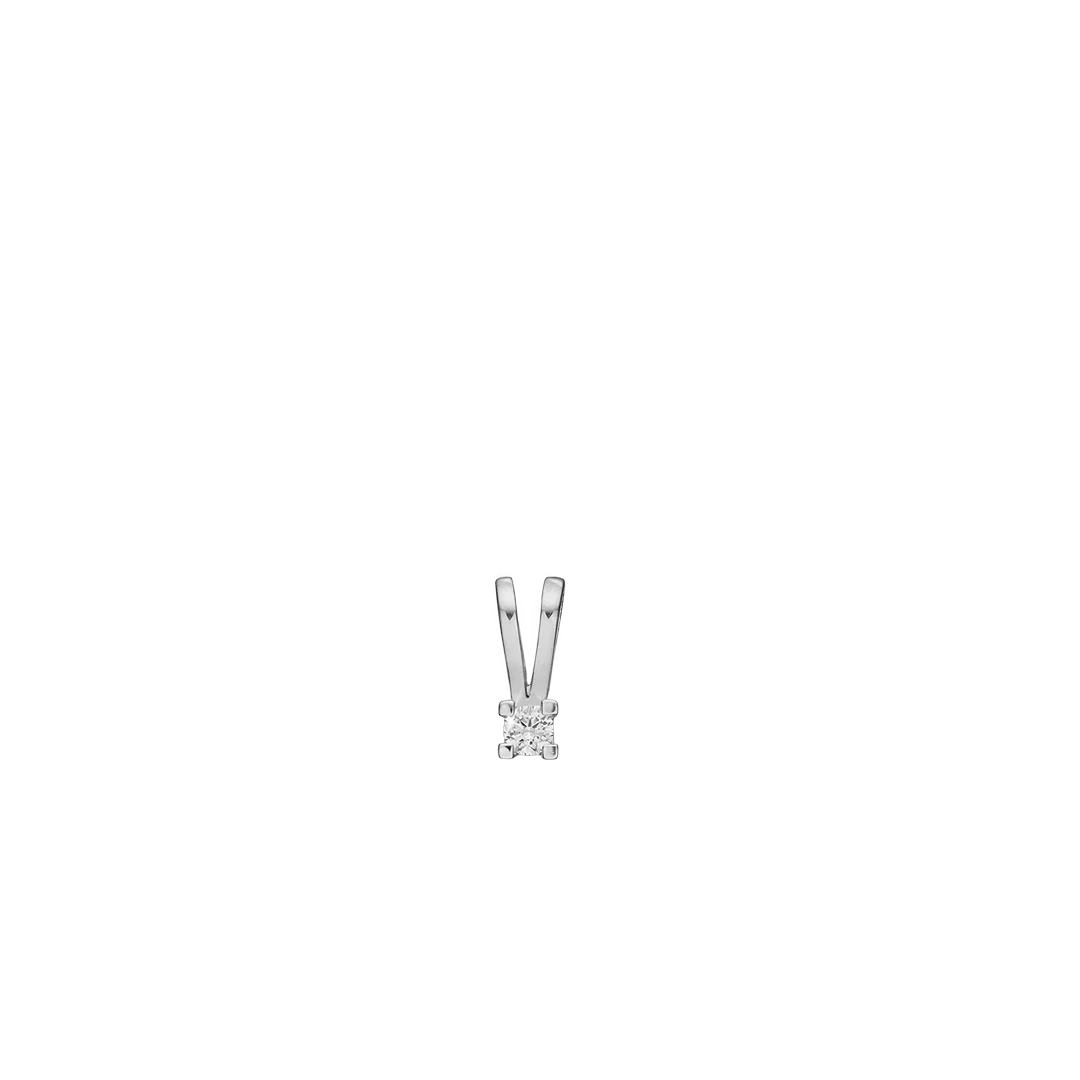 Eternity Vedhæng 8 Karat Hvidguld Med 0,03ct W/SI Diamant