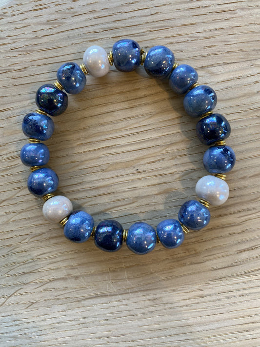 Perlearmbånd elastik - Tisa