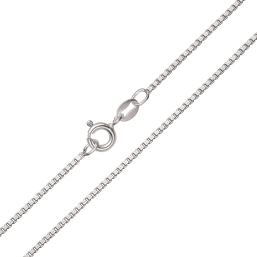 Sølvkæde Venezia 1.00 mm - L 36 cm til 80 cm.