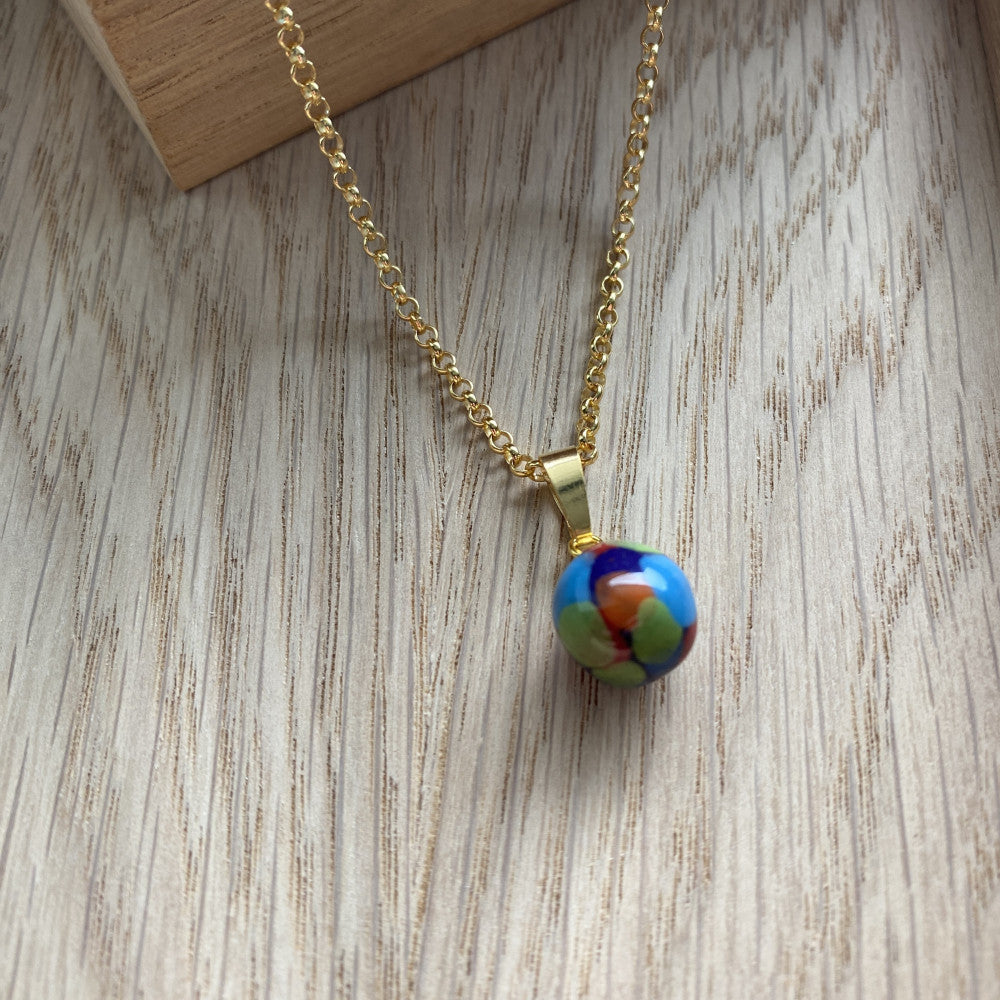 Vedhæng forgyldt sølv - Crazy parrot