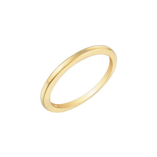 8 kt. guld ring garderring flad. Mål: 1,5 mm. i bredden