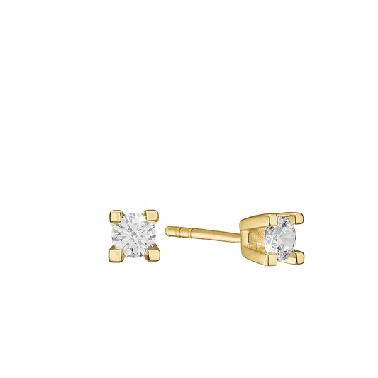 Eternity Ørestikker 14 Karat Guld Med 2x0,20ct W/SI Diamant