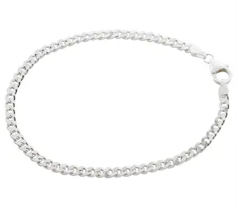 Panserkæde, armbånd, sølv - 3.3 mm.