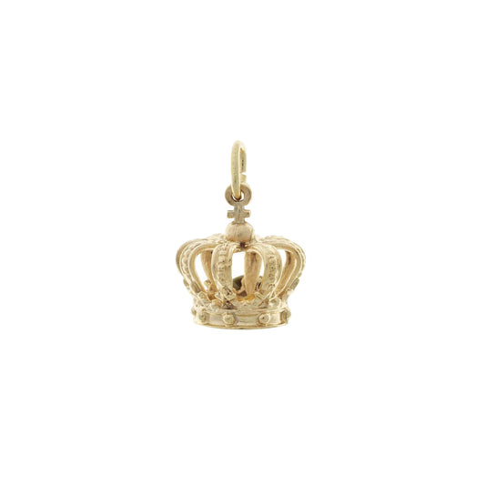 14 kt. guldvedhæng krone 8,9+x10mm