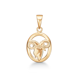 8 kt. guld vedhæng stjernetegn vædder. Mål: 13 x 12,5 mm.