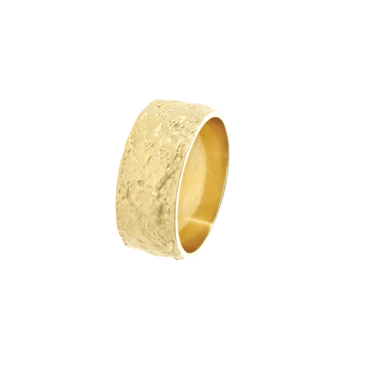 Moon Ring, sølv belagt med 14 kt guld