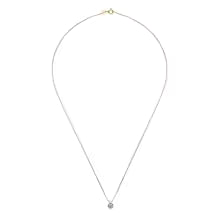 Labgrown Moissanite Pendant Necklace With Certificate -  925 Silver