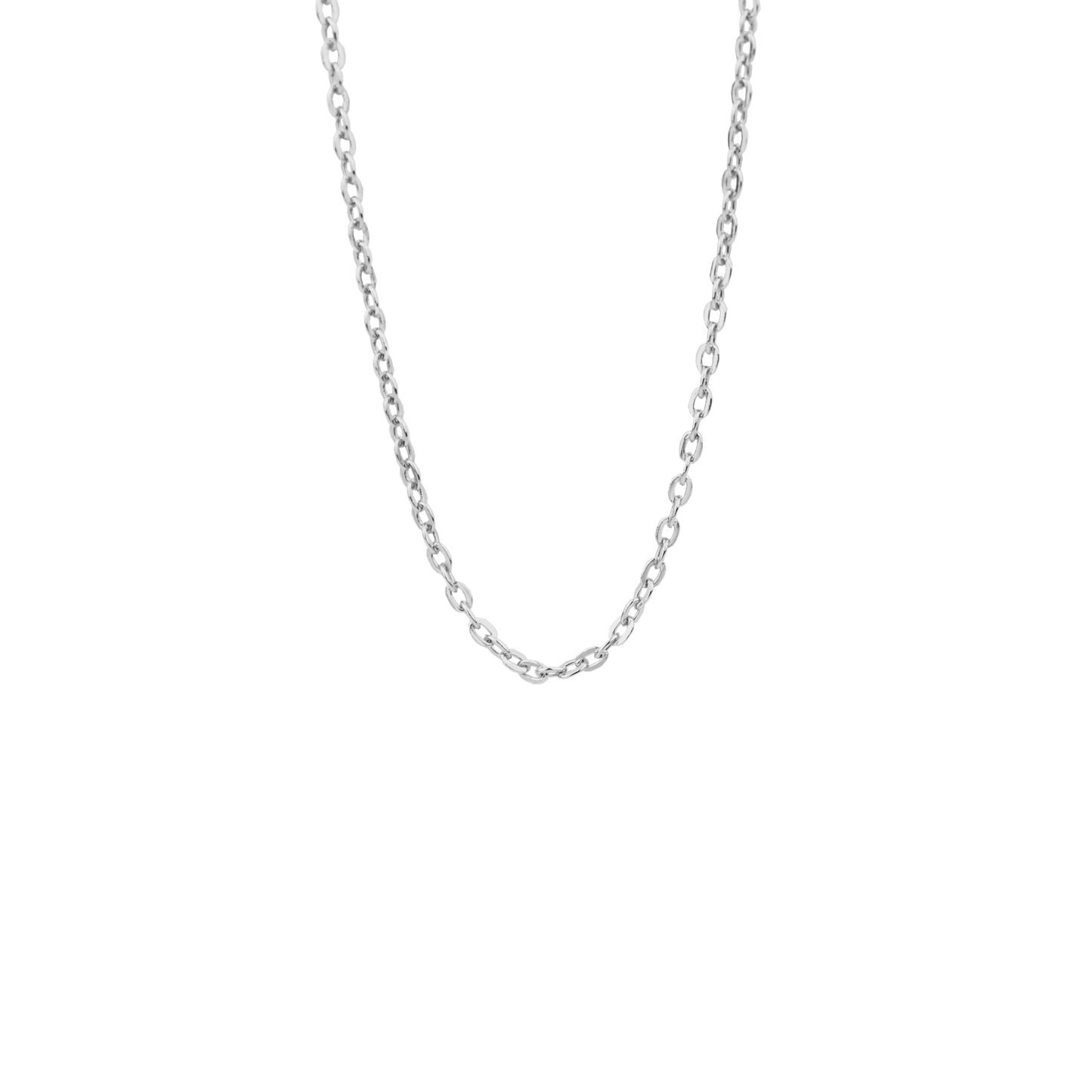 Halskæde til Børn Collier Ankerkæde Sterling Sølv 38 cm