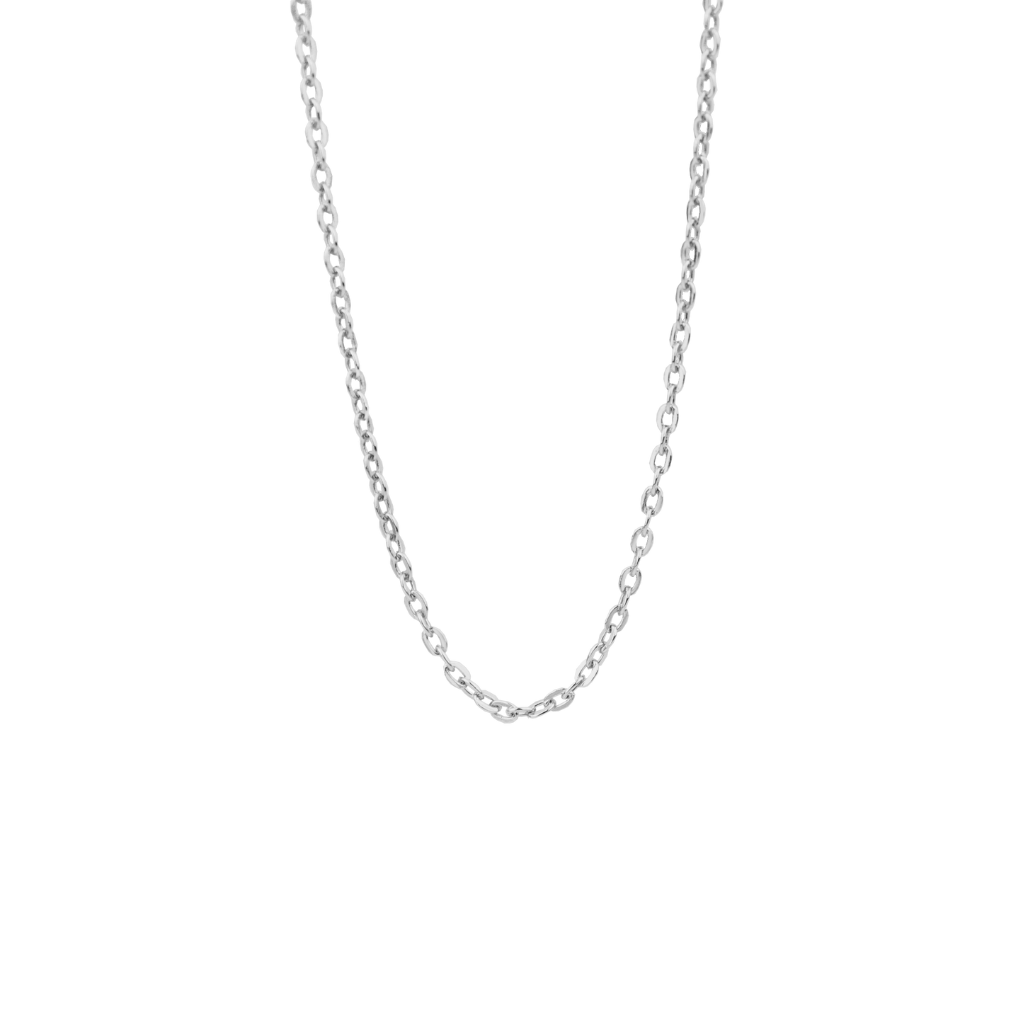 Halskæde Collier Ankerkæde Sterling Sølv 45 cm