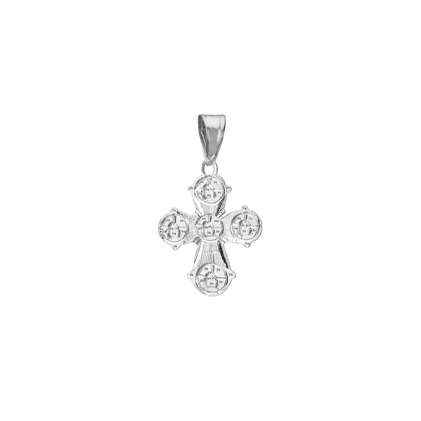 Dagmarkors Vedhæng Rhodineret Sterling Sølv 15 x 17,5 mm