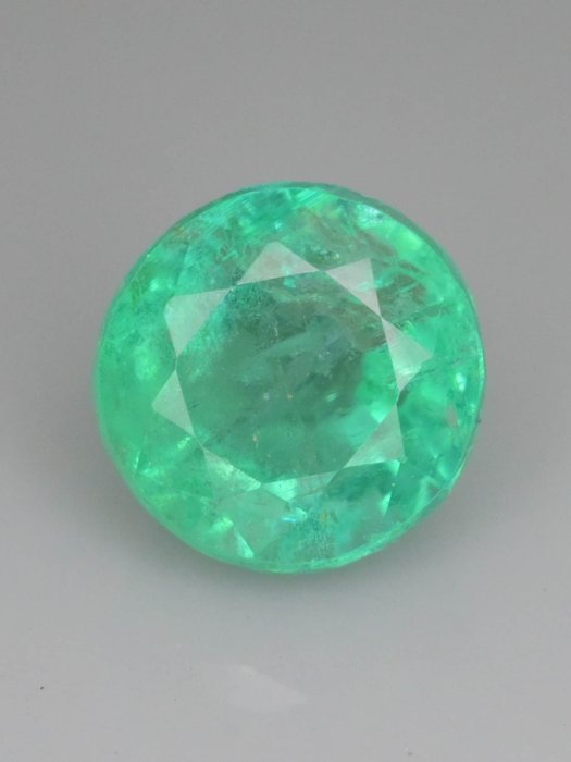 Smaragd, rund, 0.87 ct.