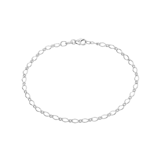 Sølv armbånd - tynde led
