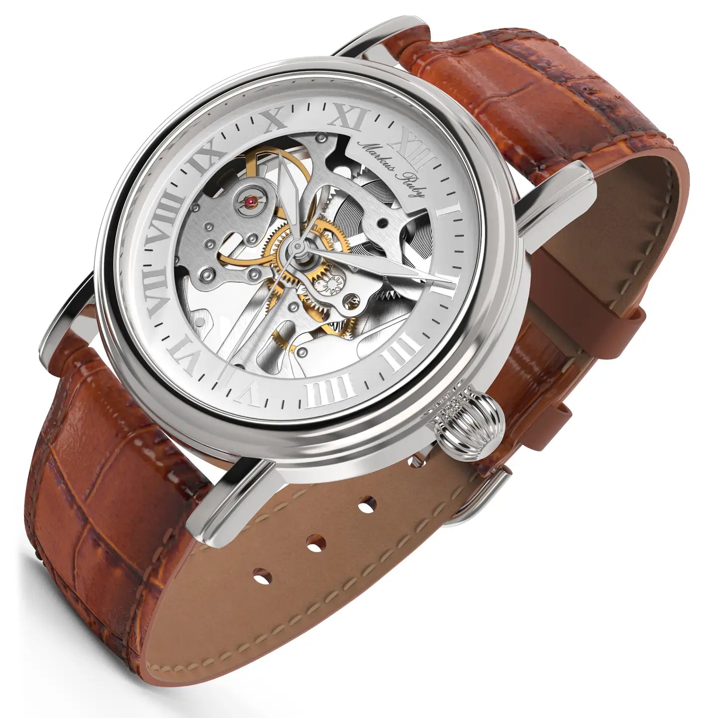 Marcus Ruby - Moonphase Automatic - White Dial